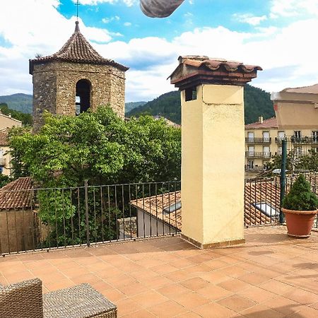 Ferienwohnung Casa Lola - Terraza Panoramica En El Centro Del Pueblo Sant Joan de les Abadesses Exterior foto