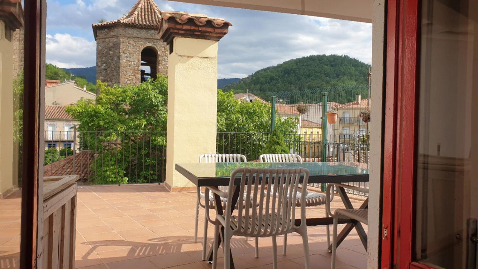 Ferienwohnung Casa Lola - Terraza Panoramica En El Centro Del Pueblo Sant Joan de les Abadesses Exterior foto